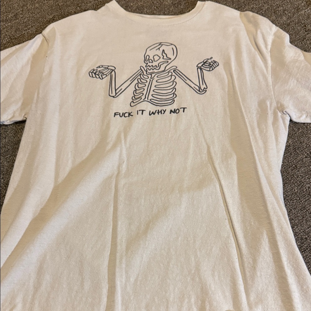 Spencer's White Skeleton Graphic Tee